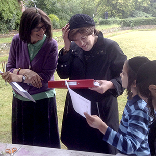 gardening helpers with girl